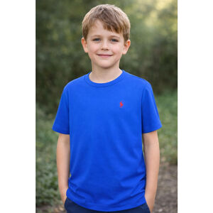Polo Ralph Lauren Blue T-Shirt Youth Large (14-16) Cotton Short Sleeve